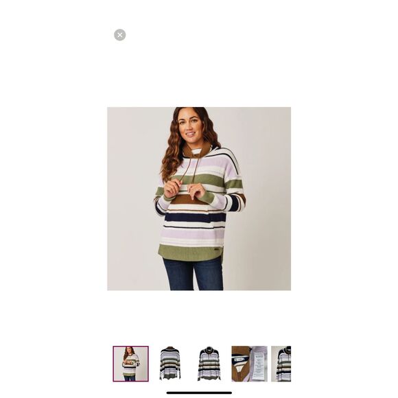 Carve Designs Rockvale Pullover Sweater Green Cream Navy Purple Rust Sz Medium N - Picture 1 of 11